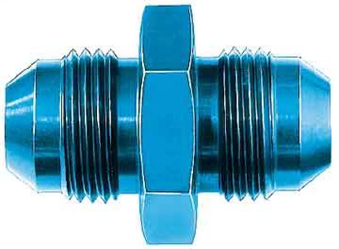 FCM2056 – AEROQUIP Coupler Fitting, -16 AN Male Straight Aluminum Blue Single